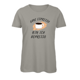 Damen T-Shirt Espresso - Depresso