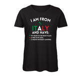Damen T-Shirt I M FROM ITALY