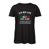 Damen T-Shirt ICH BIN AUS ITALIEN