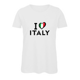 Damen T-Shirt I LOVE ITALY