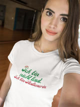 Damen T-Shirt Ich bin nicht laut ich bin Italienerin