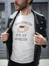 Herren T-Shirt Espresso - Depresso