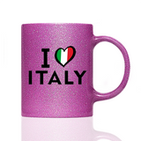 Tasse Glitzer I LOVE ITALY