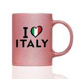 Tasse Glitzer I LOVE ITALY