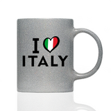 Tasse Glitzer I LOVE ITALY
