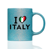 Tasse Glitzer I LOVE ITALY