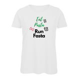 Damen T-Shirt EAT PASTA RUN FASTA