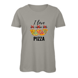 Damen T-Shirt I LOVE PIZZA