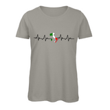 Damen T-Shirt Herzschlag Stiefel