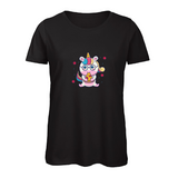 Damen T-Shirt Unicorn Glass