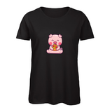 Damen T-Shirt Pig