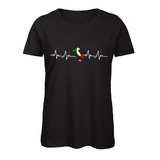 Damen T-Shirt Herzschlag Stiefel
