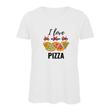 Damen T-Shirt I LOVE PIZZA