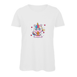 Damen T-Shirt Unicorn Glass