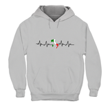 Hoodie Unisex Herzschlag Stiefel