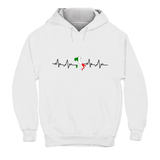 Hoodie Unisex Herzschlag Stiefel