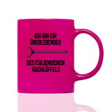 Tasse Neon Ich bin ein Überlebender