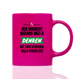 Tasse Neon ZWEI SPRACHEN