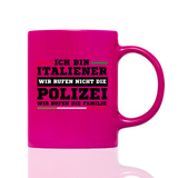 Tasse Neon Ich bin Italiener