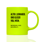 Tasse Neon Werden nie gezählt