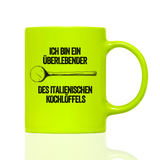Tasse Neon Ich bin ein Überlebender