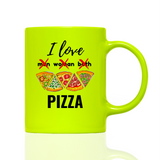 Tasse Neon I LOVE PIZZA