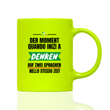 Tasse Neon ZWEI SPRACHEN