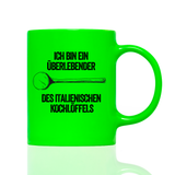 Tasse Neon Ich bin ein Überlebender