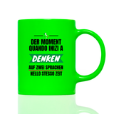 Tasse Neon ZWEI SPRACHEN