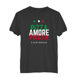 Herren T-Shirt Pizza, Pasta, Amore