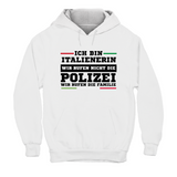 Hoodie Unisex Ich bin Italienerin