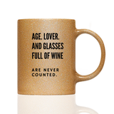 Tasse Glitzer Are never counted