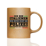 Tasse Glitzer Ich bin Italienerin