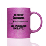 Tasse Glitzer Ich bin eine Überlebende