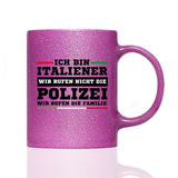 Tasse Glitzer Ich bin Italienerin