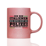 Tasse Glitzer Ich bin Italienerin