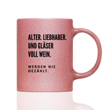 Tasse Glitzer Werden nie gezählt