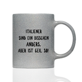 Tasse Glitzer Ein bisschen anders