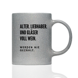 Tasse Glitzer Werden nie gezählt