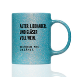 Tasse Glitzer Werden nie gezählt