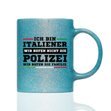 Tasse Glitzer Ich bin Italienerin