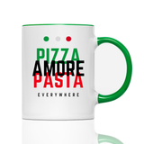 Tasse pizza pasta amore