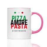 Tasse pizza pasta amore
