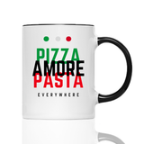 Tasse pizza pasta amore