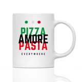 Tasse pizza pasta amore